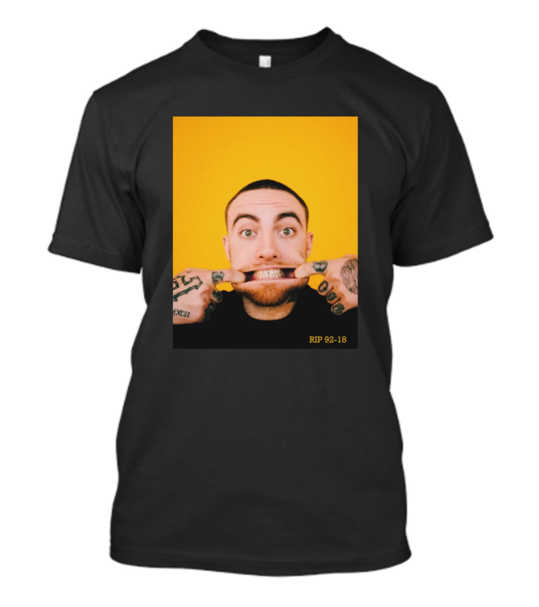 Funny Miller RIP 92-18 Yellow Background T-Shirt