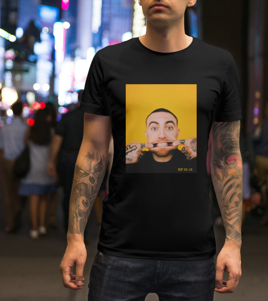 Funny Miller RIP 92-18 Yellow Background T-Shirt