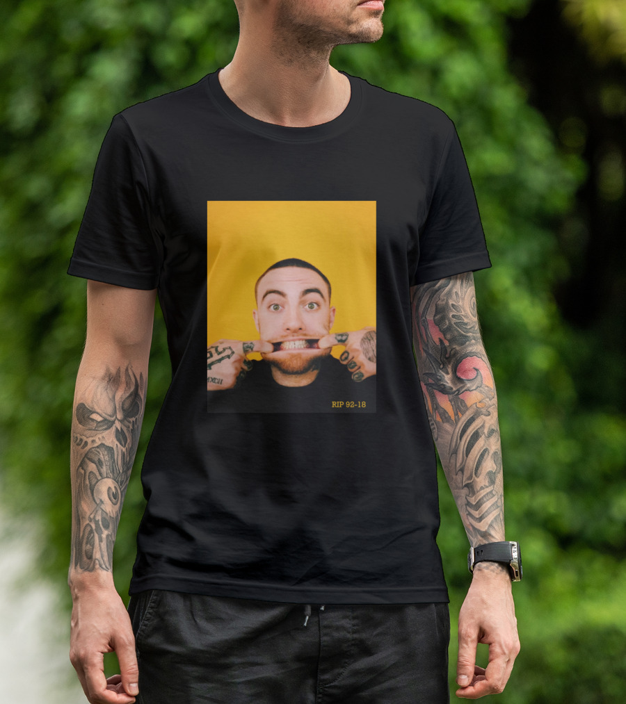 Funny Miller RIP 92-18 Yellow Background T-Shirt
