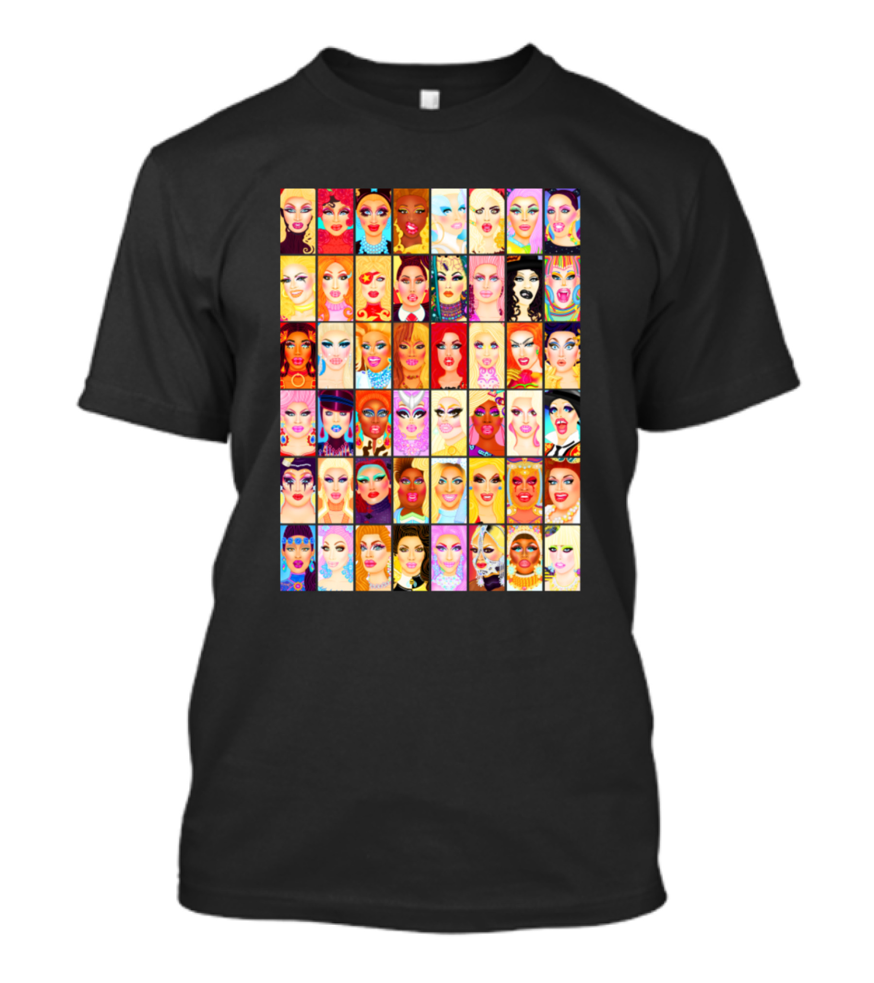 Drag Queen Royalty Icons And Faces Collection T-Shirt