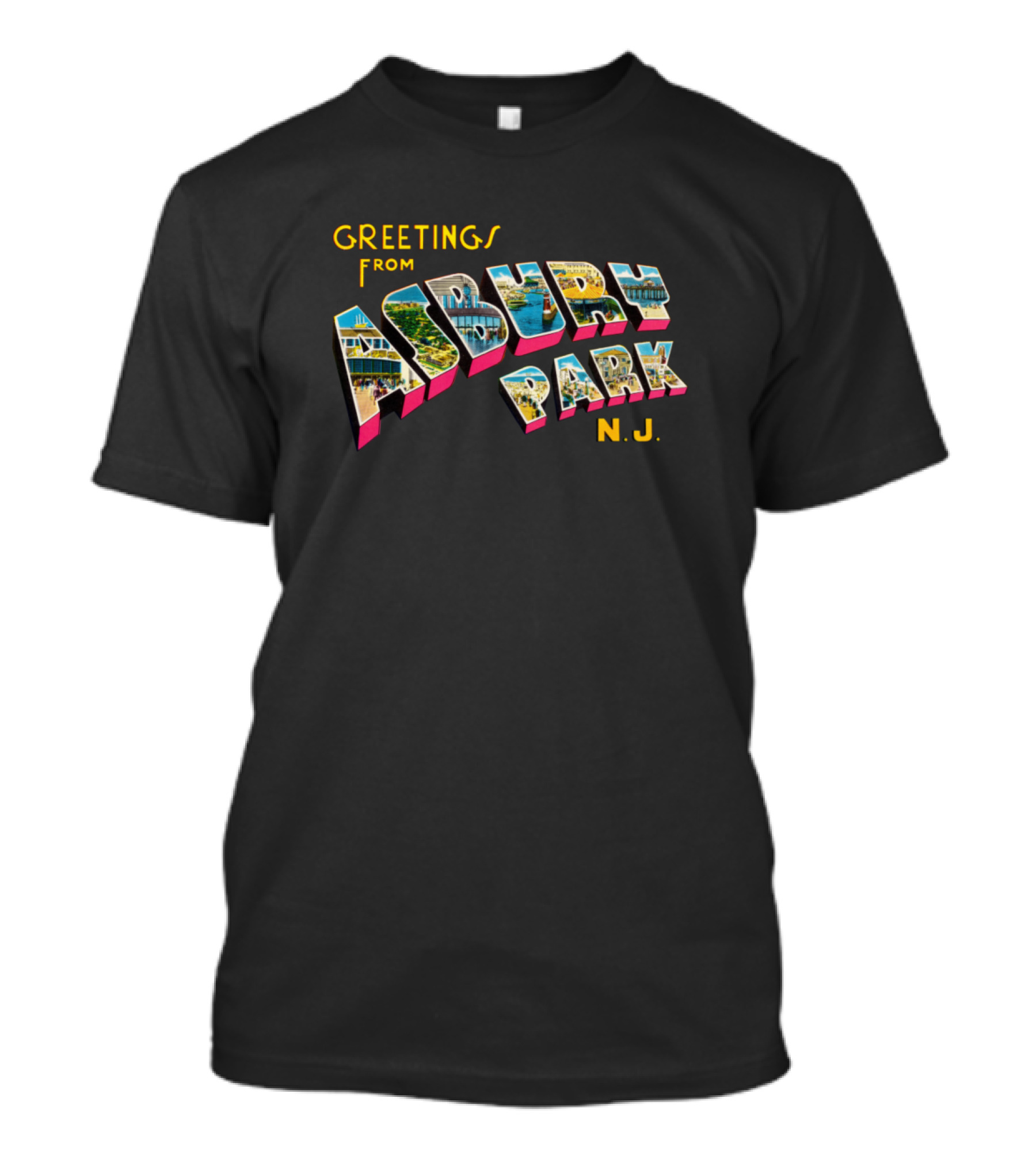 Greetings From Asbury Park N.J. Classic Postcard T-Shirt