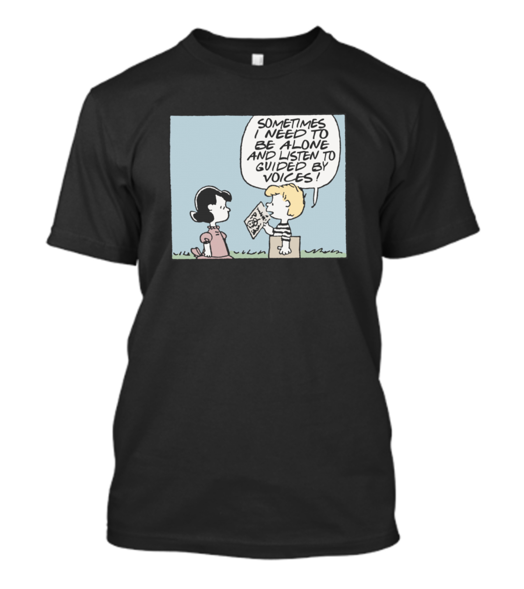 Sometimes I Need To Be Alone And Listen To Guided By Voices Vinyl Record Fan T-Shirt