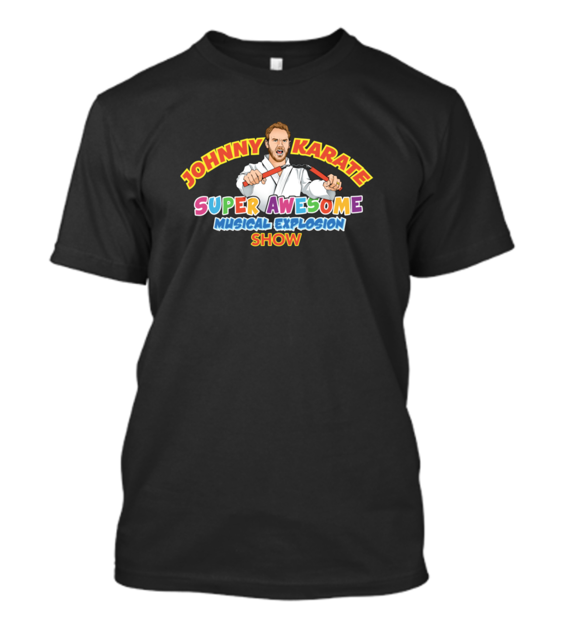 Johnny Karate Super Awesome Musical Explosion Show T-Shirt