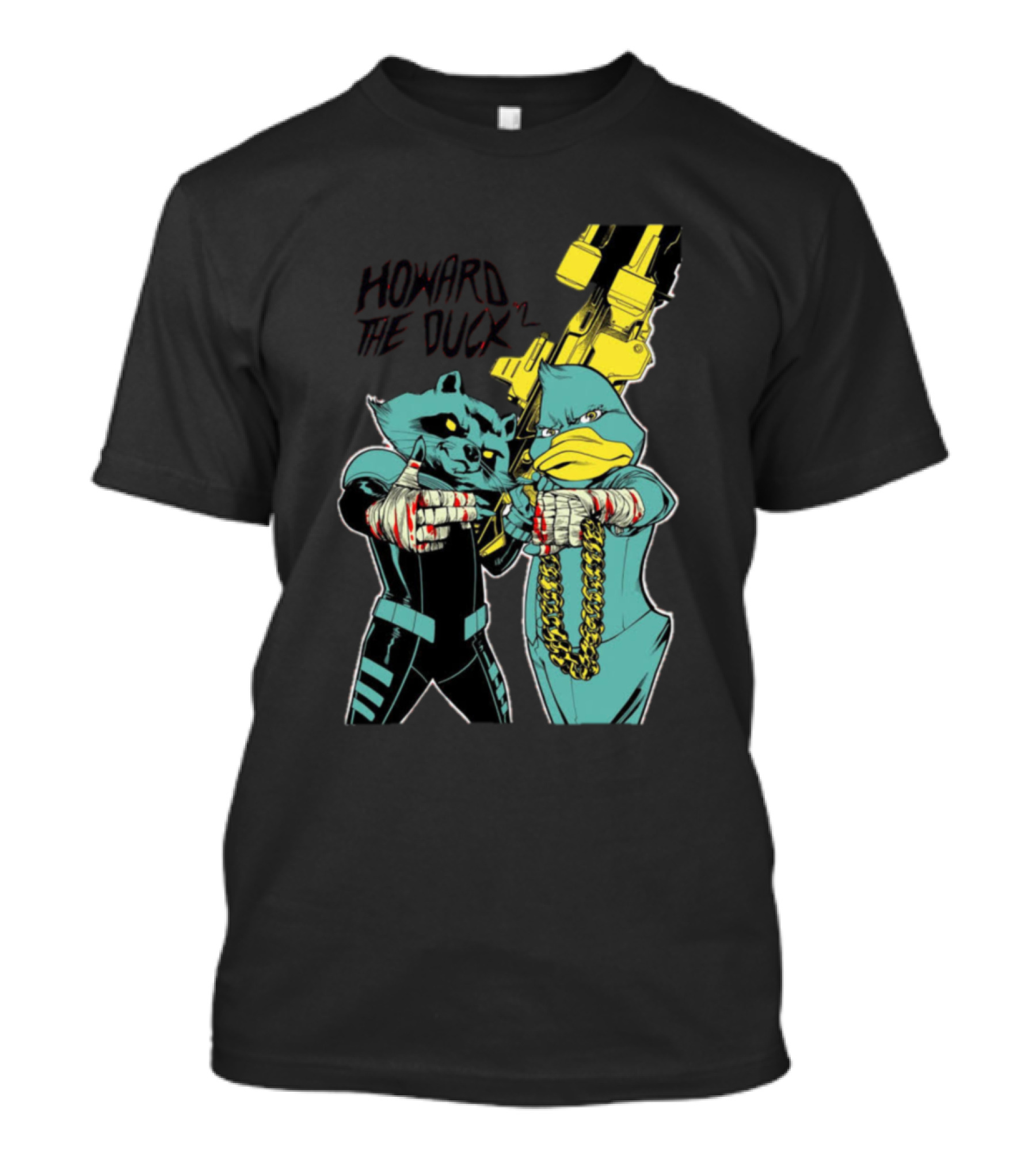 Howard The Duck Rocket Raccoon Mashup T-Shirt
