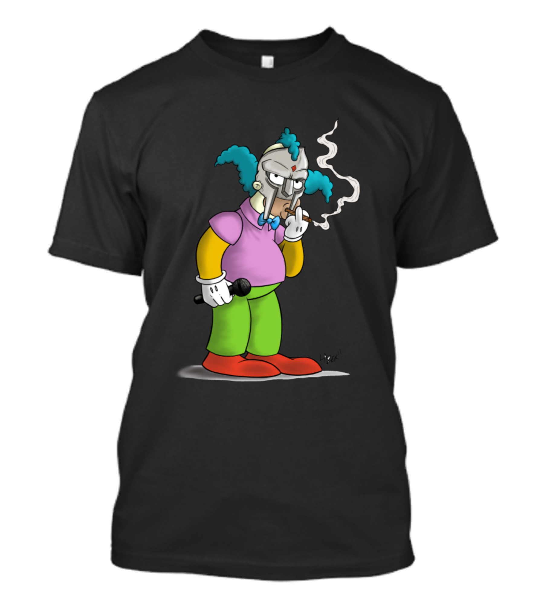 Krusty MF Doom Crossover Smoking Mic T-Shirt