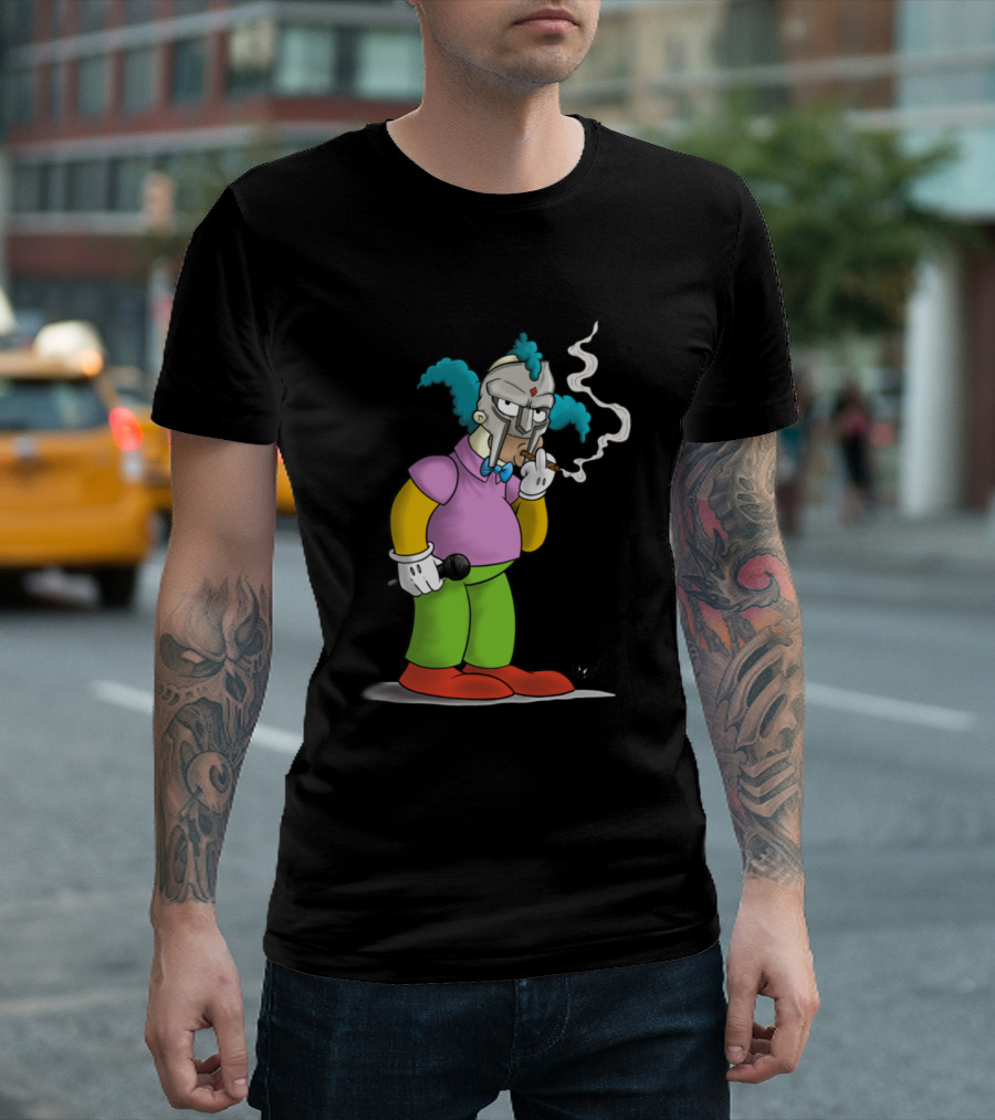 Krusty MF Doom Crossover Smoking Mic T-Shirt