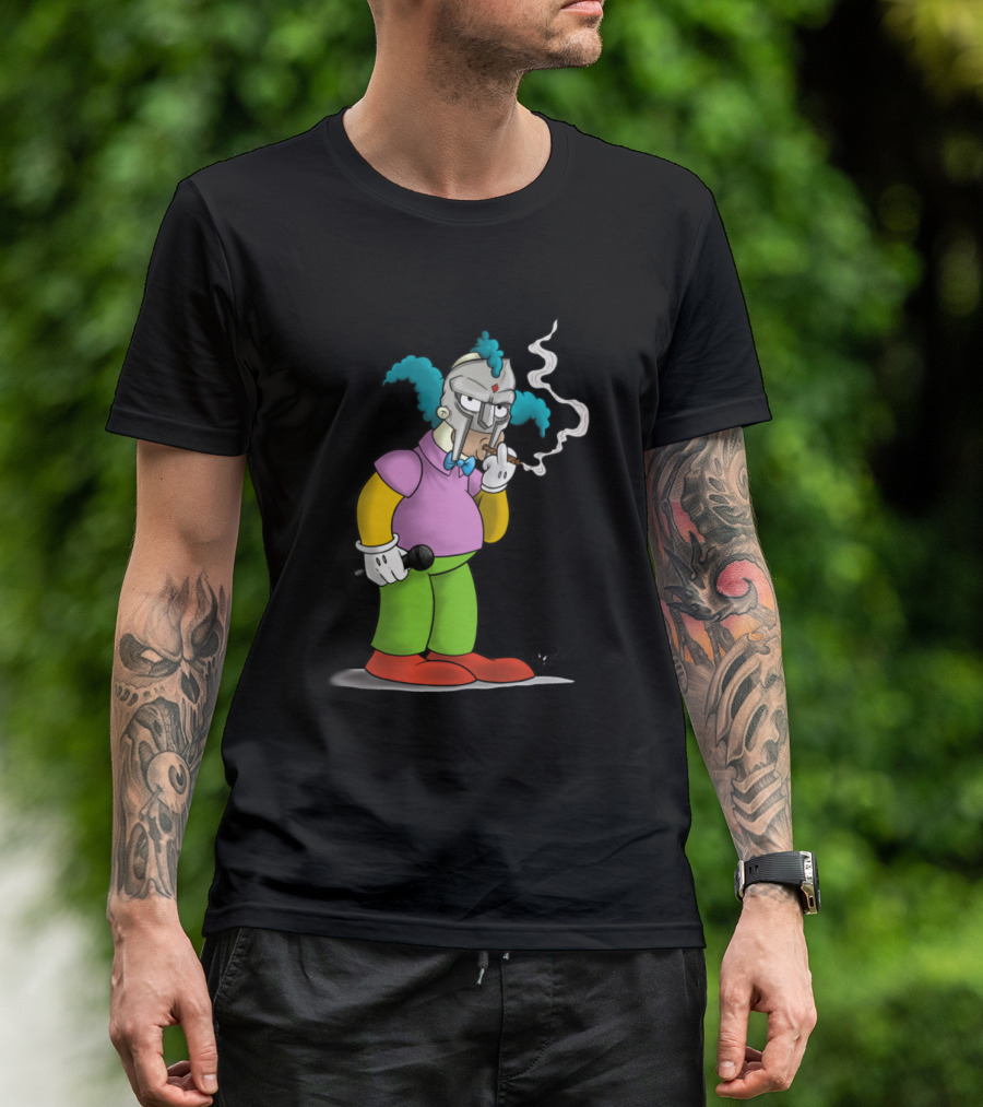 Krusty MF Doom Crossover Smoking Mic T-Shirt