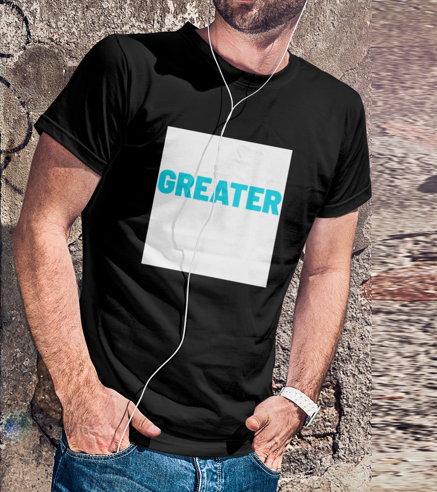 Greater Glory Teal Text T-Shirt