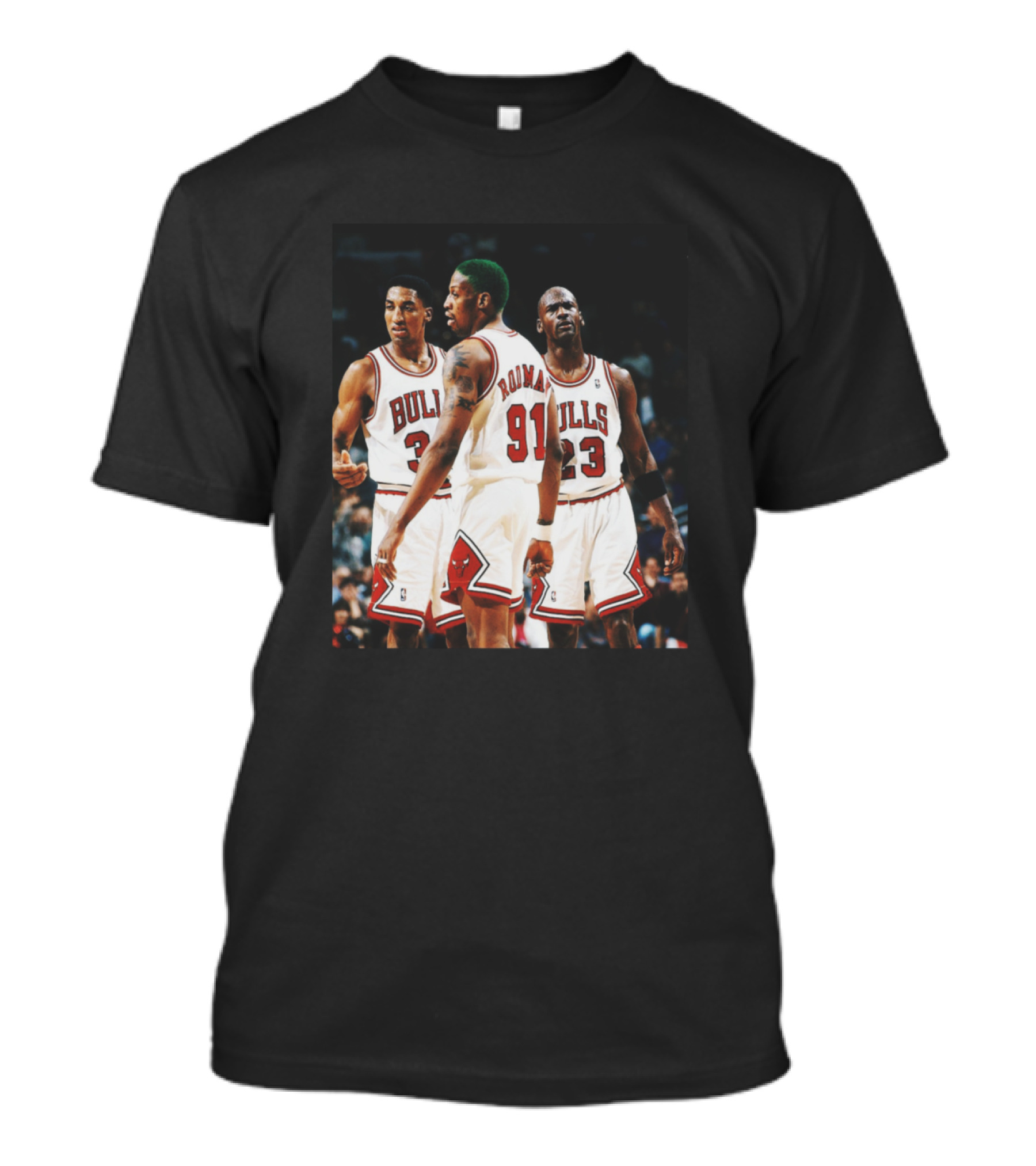 Jordan Rodman Pippen Chicago Bulls Basketball Legends T-Shirt