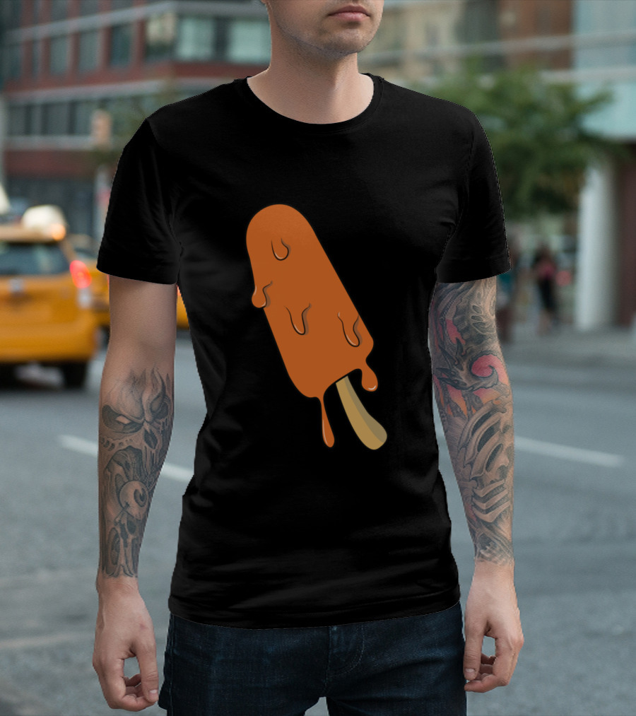 Pops Back Melting Orange Popsicle T-Shirt