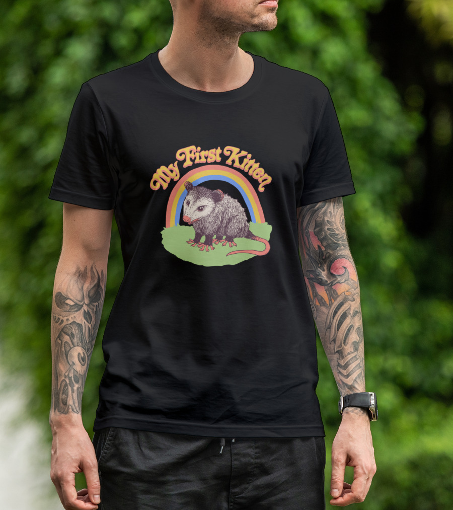My First Kitten Rainbow Opossum T-Shirt