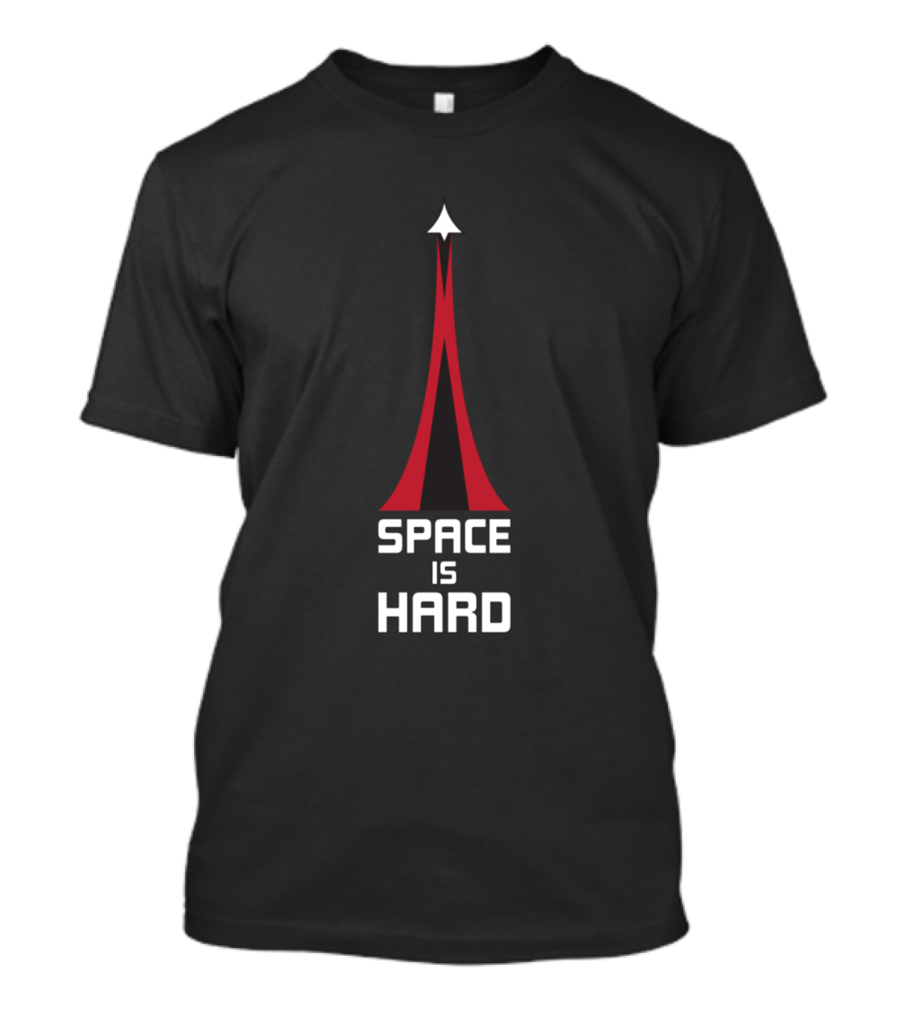 Space Is Hard Tower Rocket T-Shirt