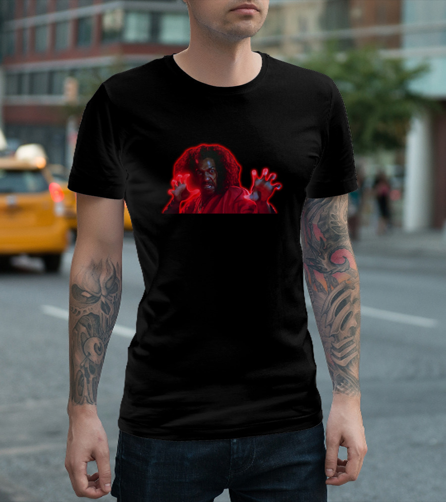 Sho'nuff The Shogun of Harlem Red Glow Japan Karate 80s Movie Villain T-Shirt