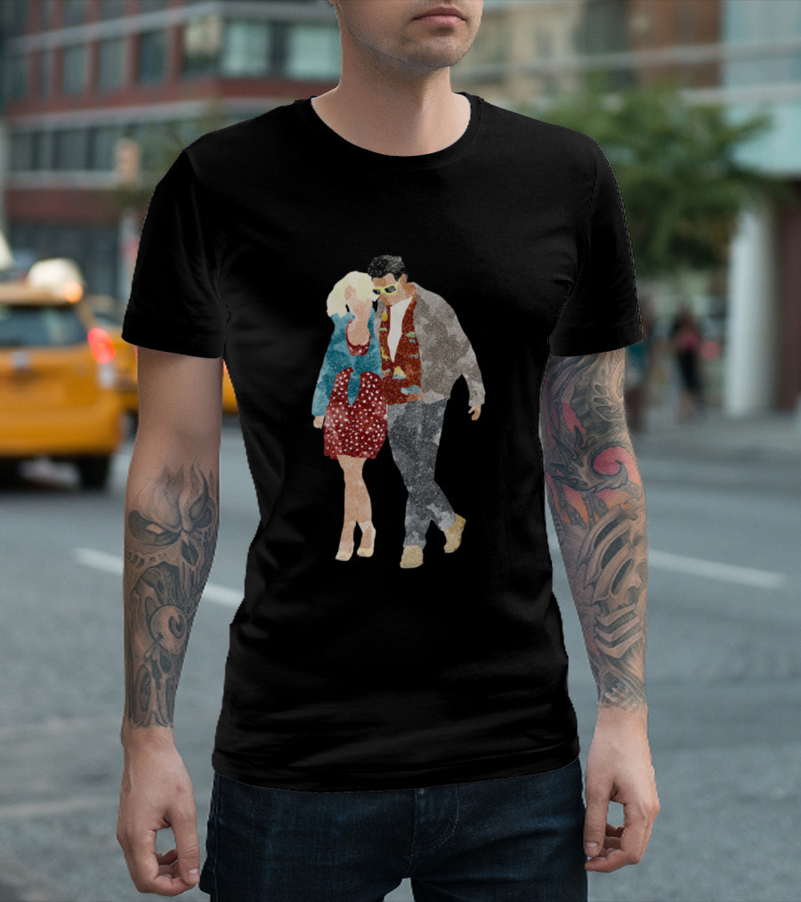True Romance Watercolour Movie Couple T-Shirt