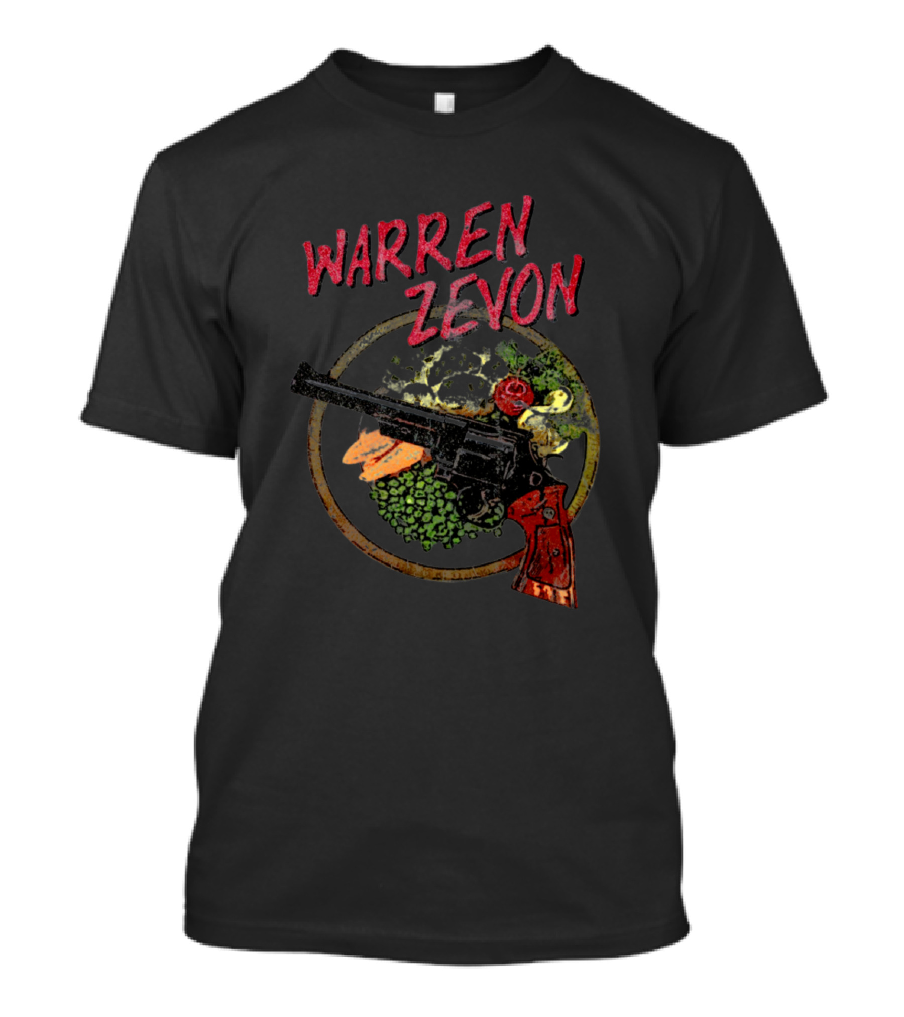Warren Zevon Lawyers Guns And Money Revolver T-Shirt