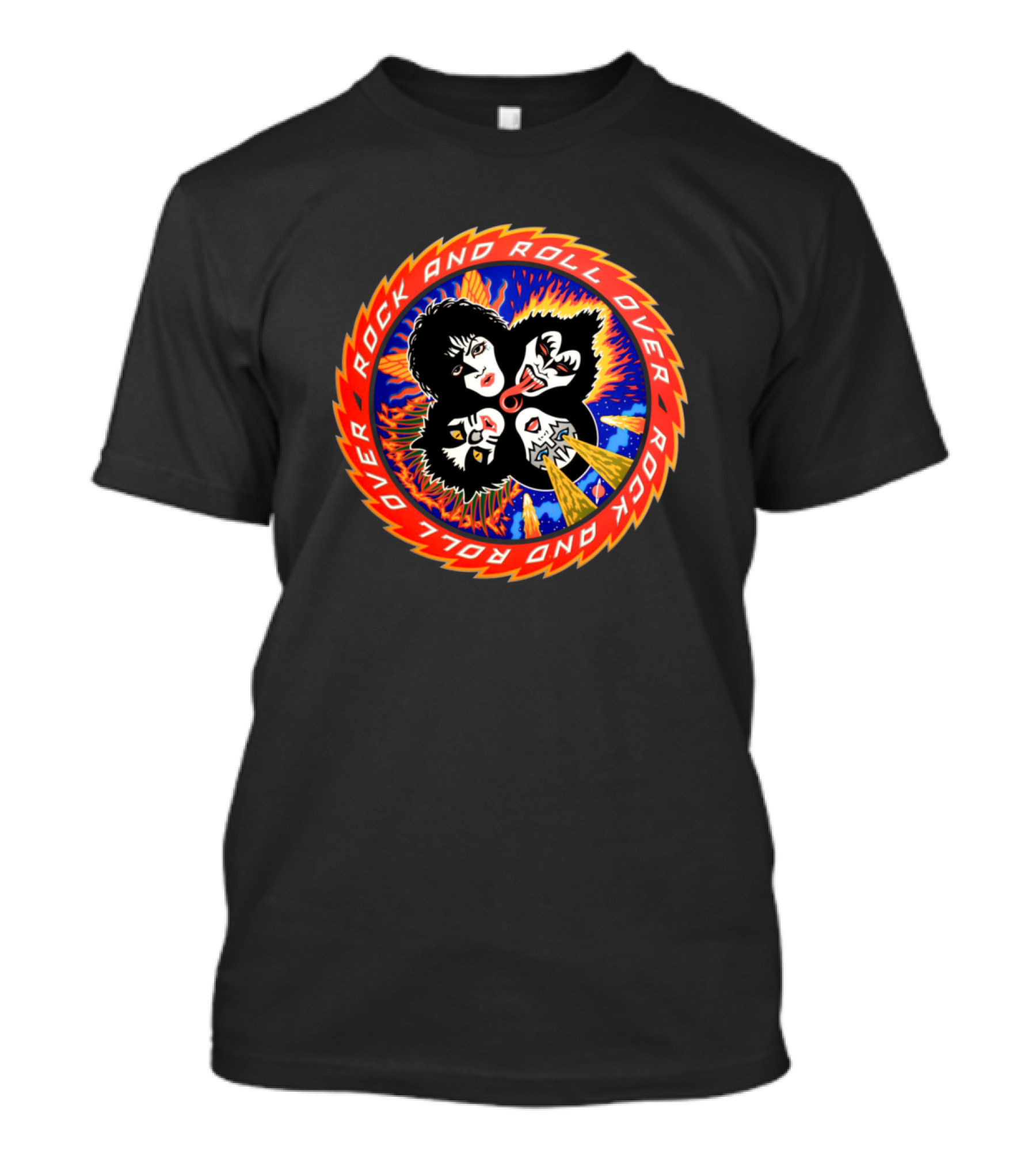 A Legend American Rock Band Kiss Rock And Roll Over T-Shirt