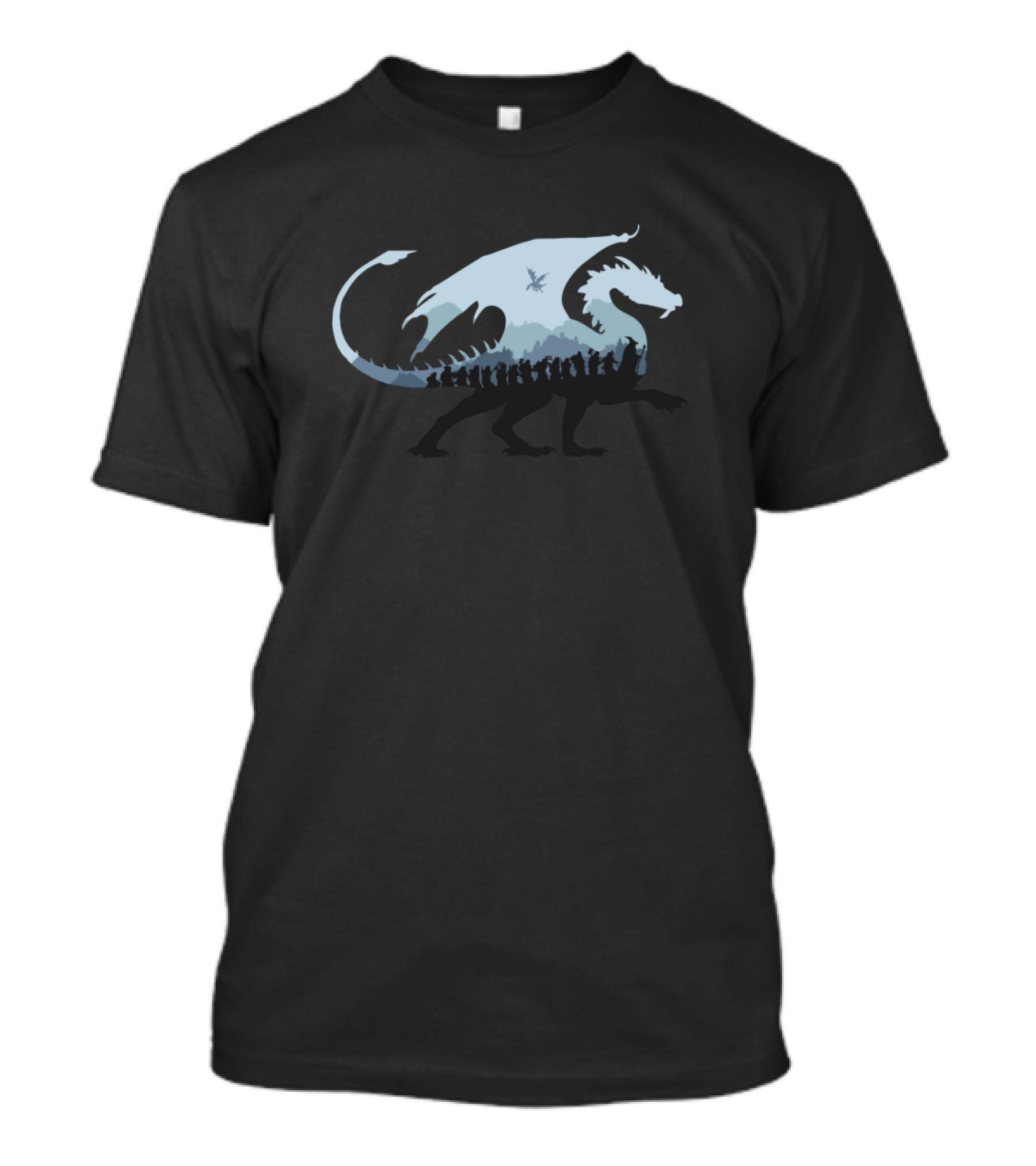 An Unexpected Journey Hobbit Dragon Silhouette Adventure T-Shirt