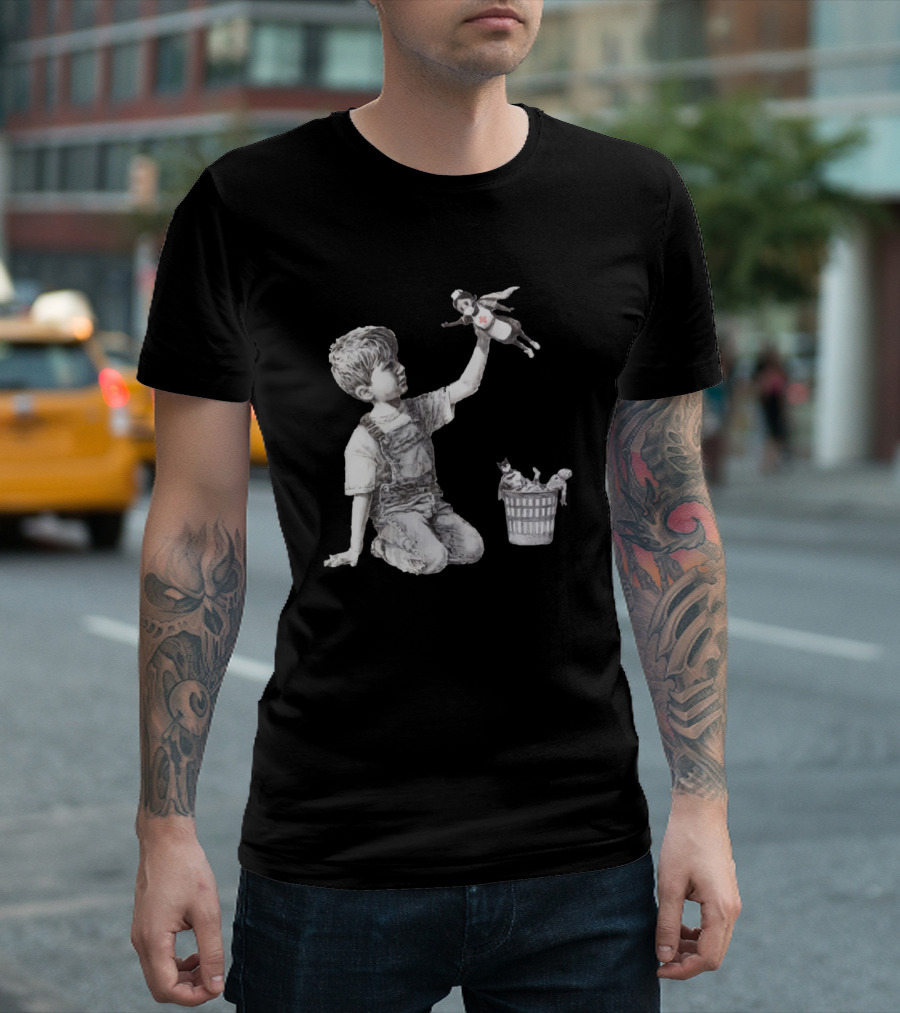 Banksy Game Changer Superhero Nurse NHS T-Shirt