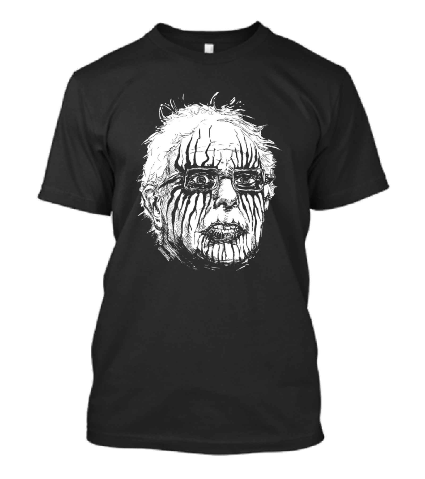 Black Metal Bernie Sanders Face Paint Scandinavian T-Shirt