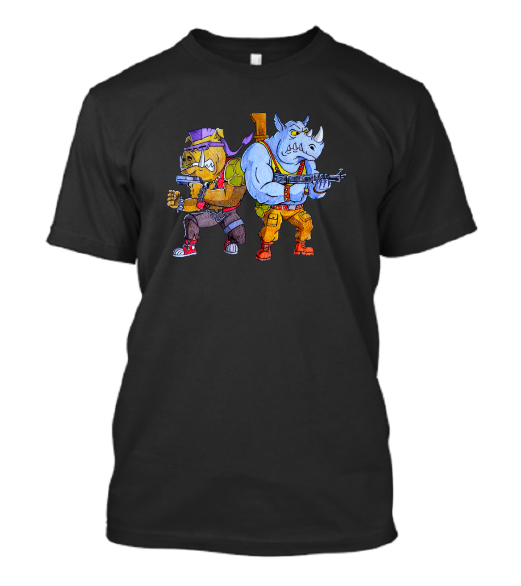 Teenage Mutant Ninja Turtles Bebop And Rocksteady Villains Duo T-Shirt
