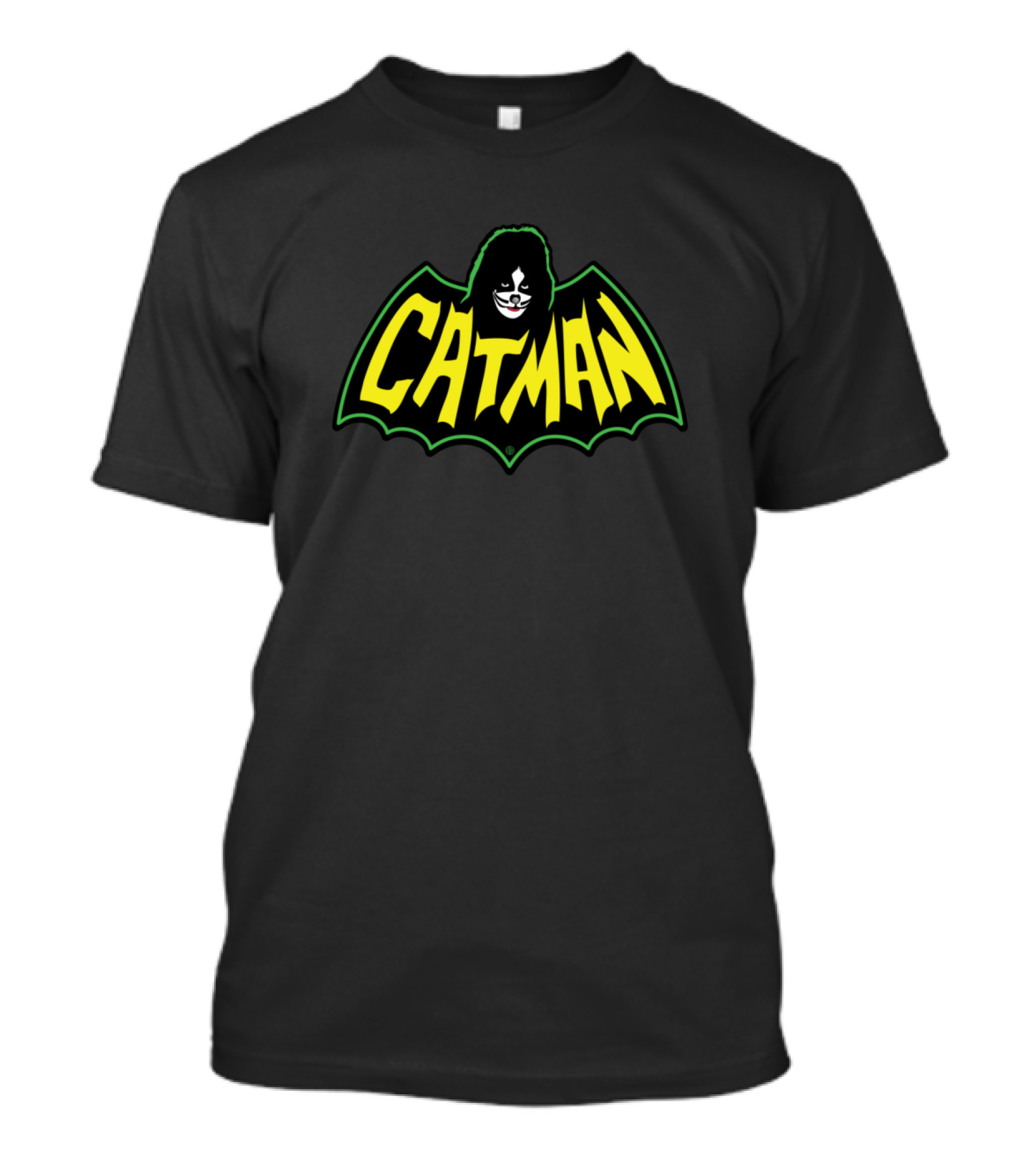 CATMAN Bat Symbol With Masked Character T-Shirt