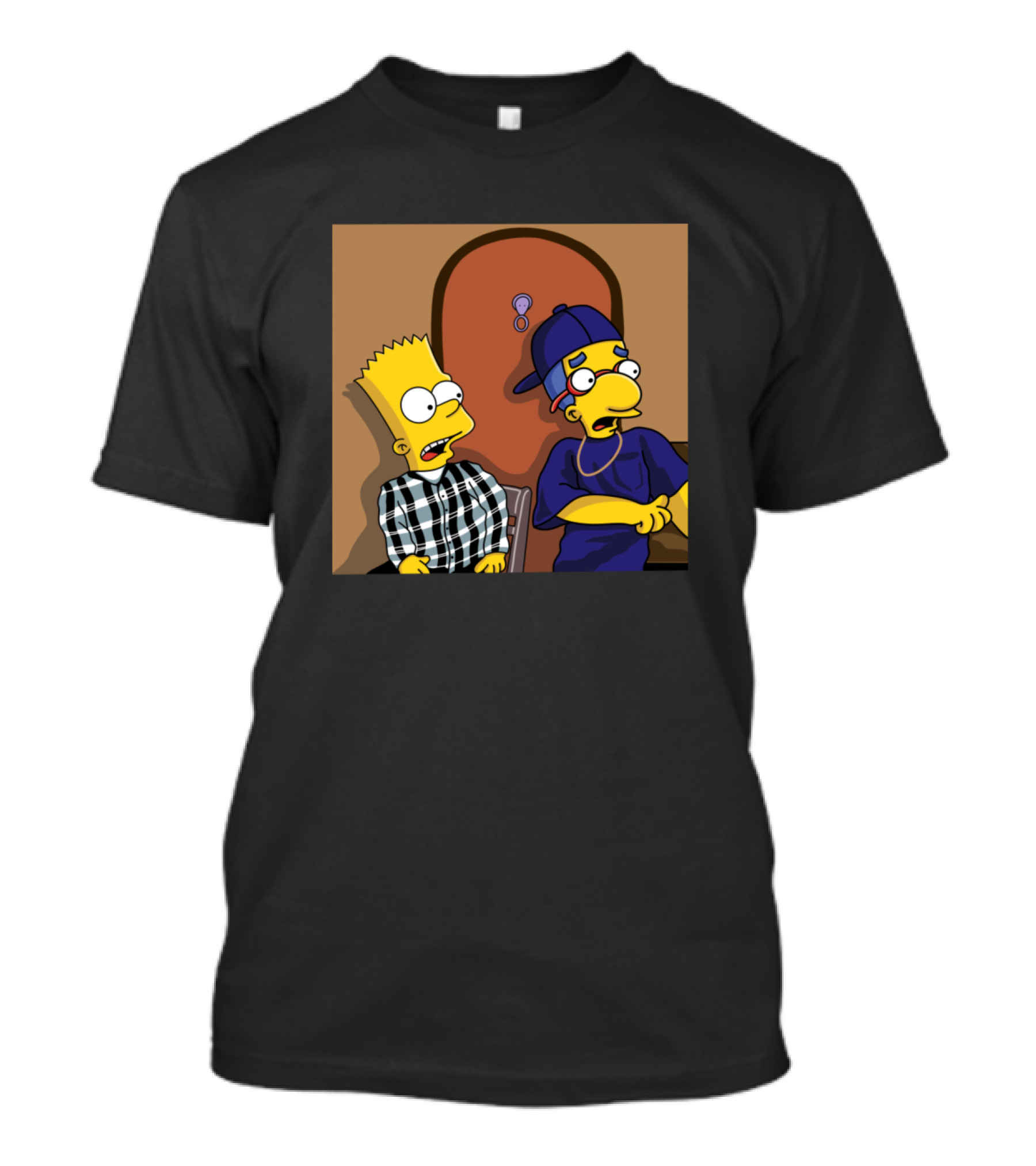 Daaaaammn Bart Milhouse Reaction Door Moment T-Shirt