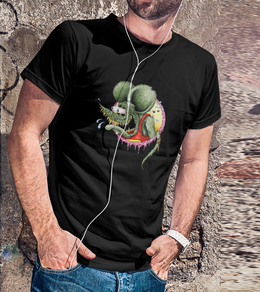 Classic Rat Fink Ed Roth Hot Rod Iconic Character T-Shirt