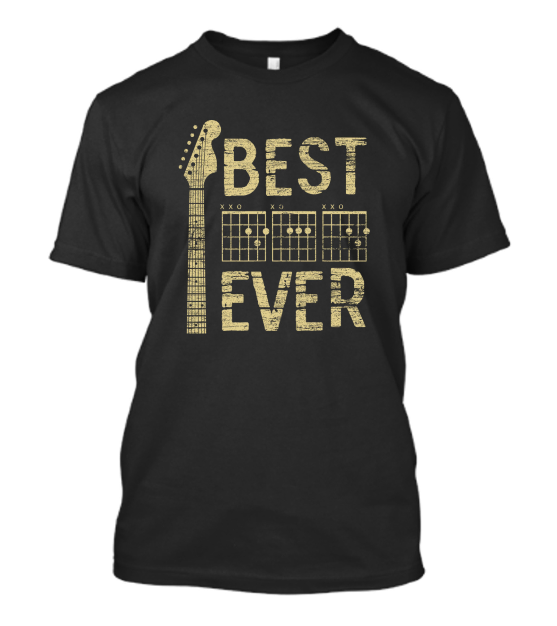 Best Chord Dad Ever Guitar Neck T-Shirt