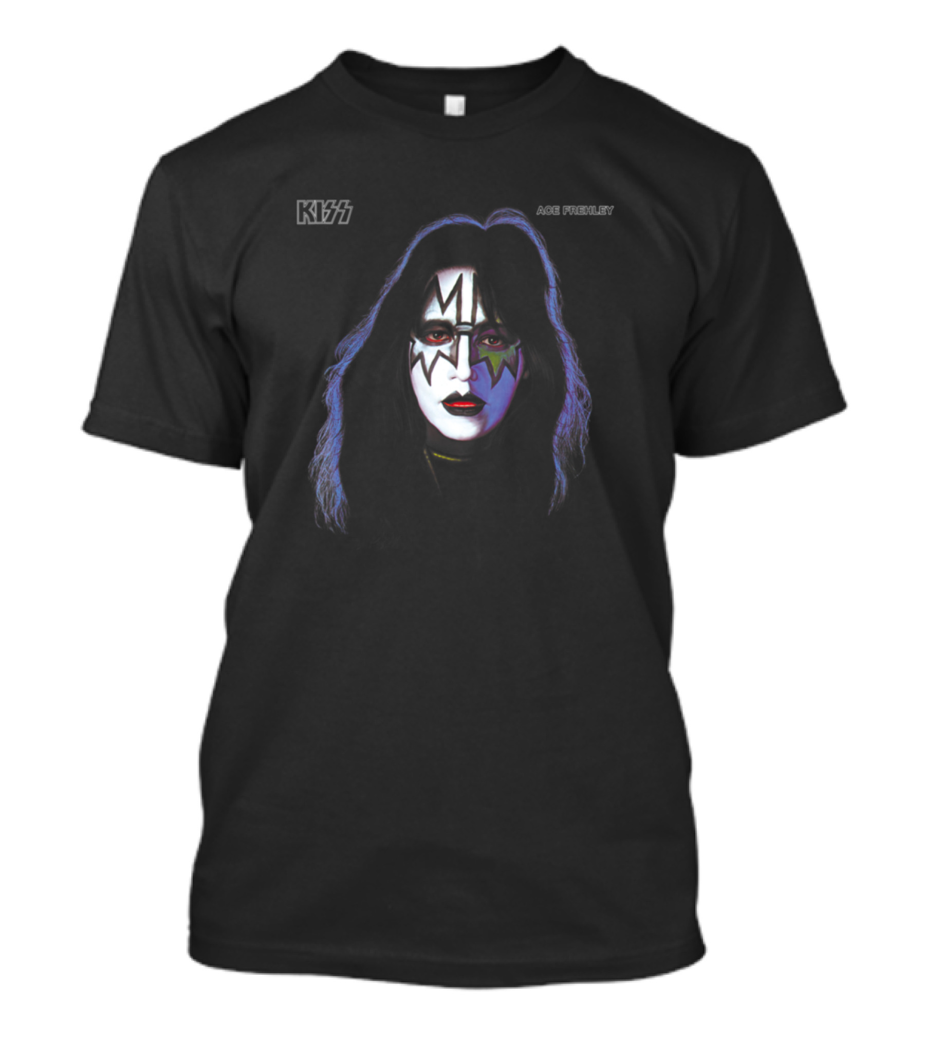 Kiss Ace Frehley 1978 Iconic Portrait With Band T-Shirt