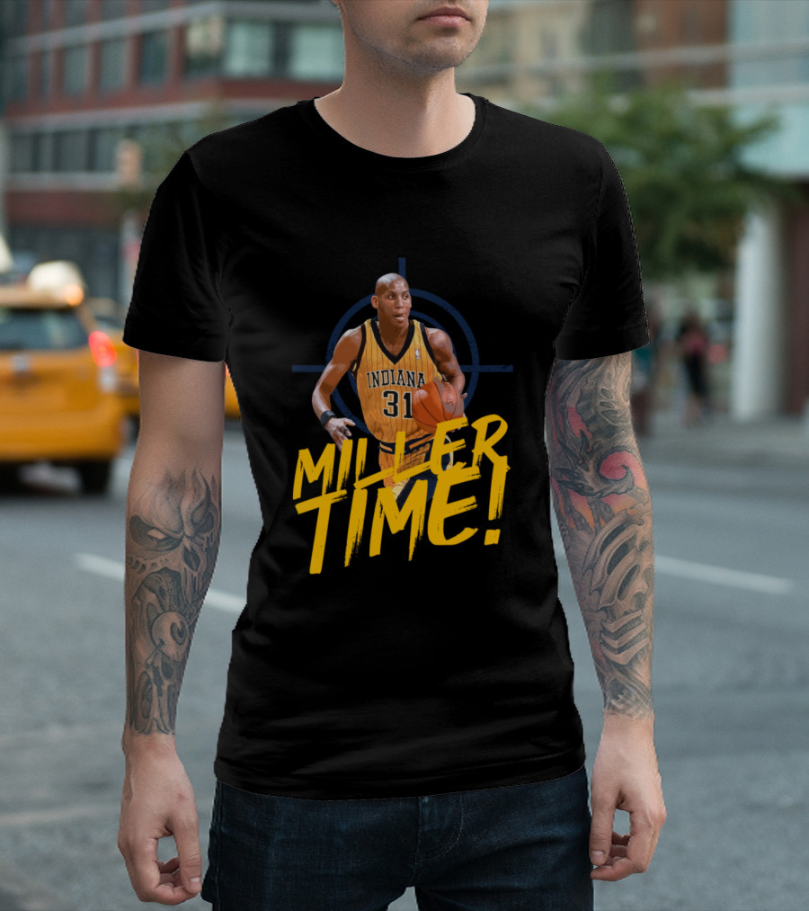 Indiana 31 Miller Time Basketball Legend T-Shirt