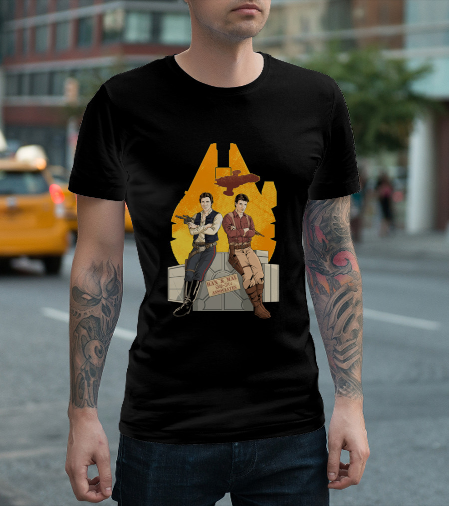 Han and Mal Smuggling Associates Partners In Crime T-Shirt