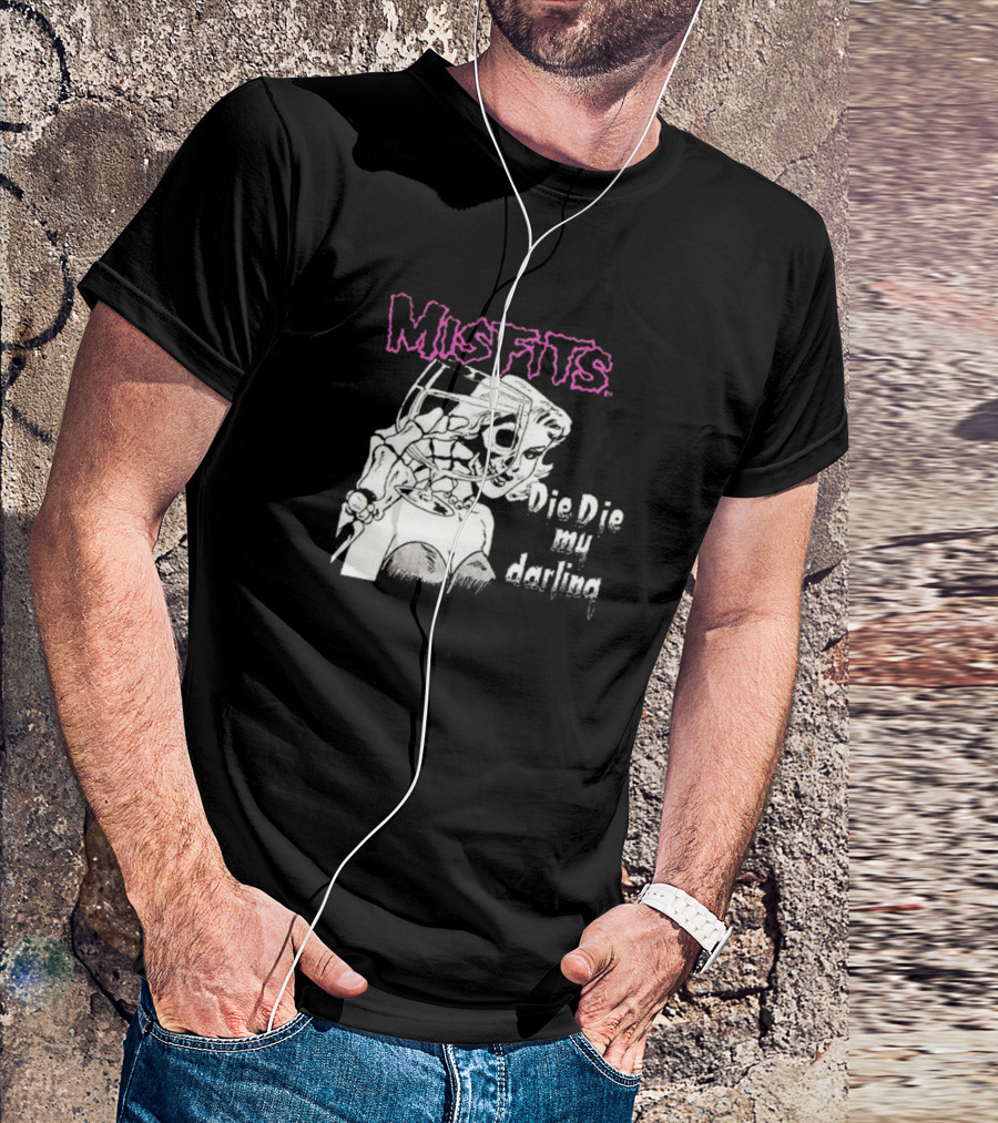 Misfits Die Die My Darling Skeleton Embrace T-Shirt