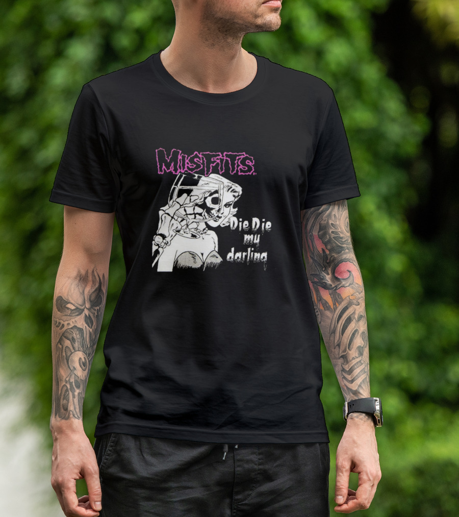 Misfits Die Die My Darling Skeleton Embrace T-Shirt