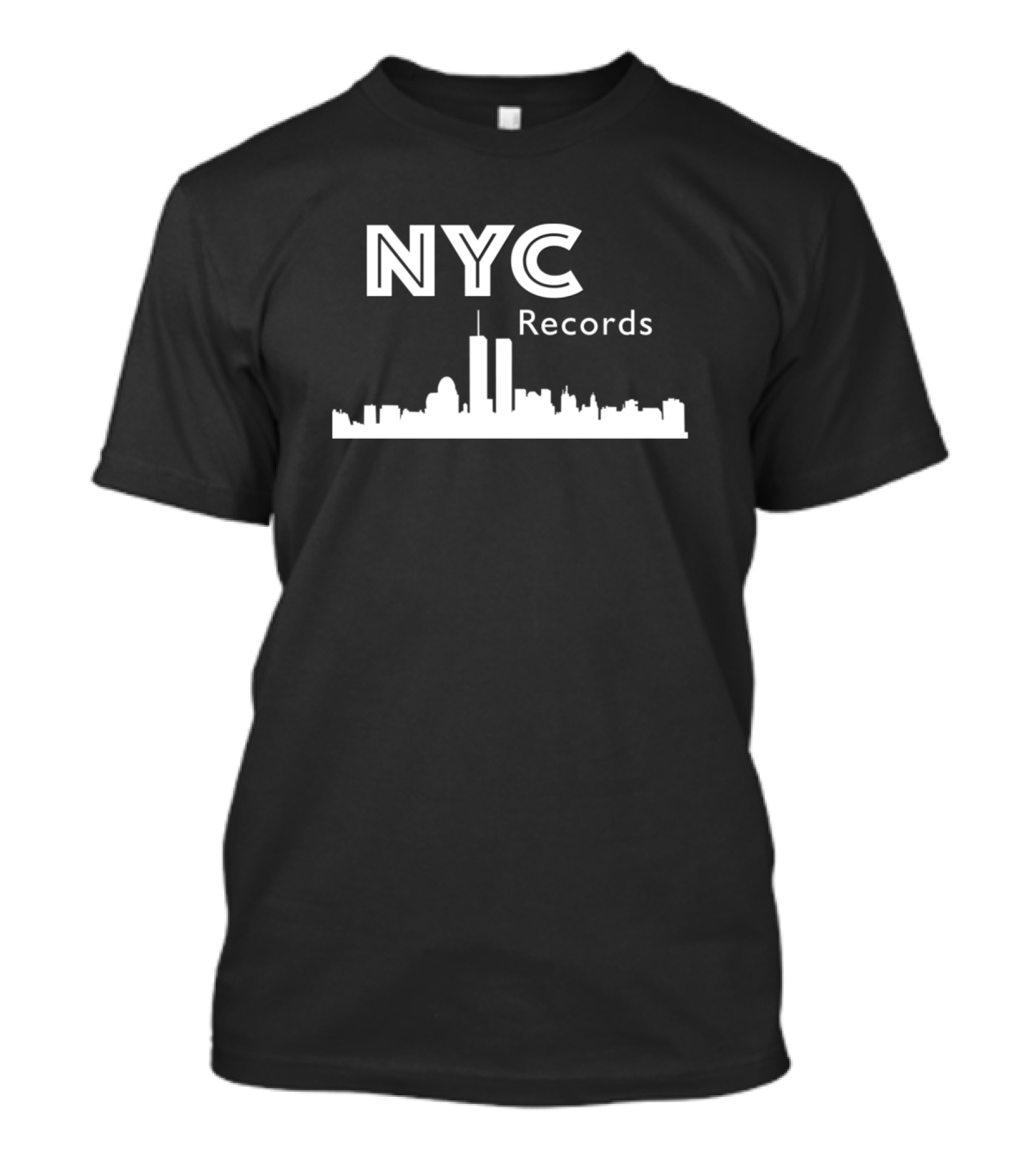 NYC Records Twin Towers Skyline T-Shirt