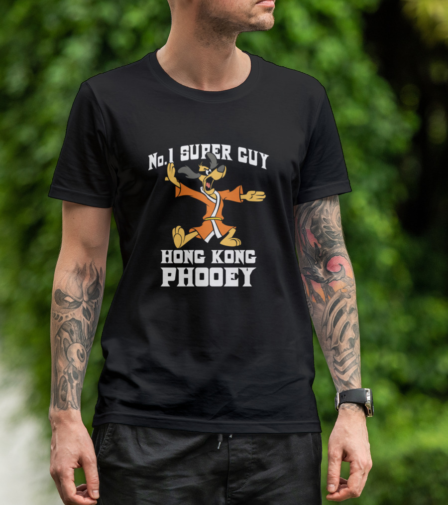 No 1 Super Guy Hong Kong Phooey Karate Pose T-Shirt