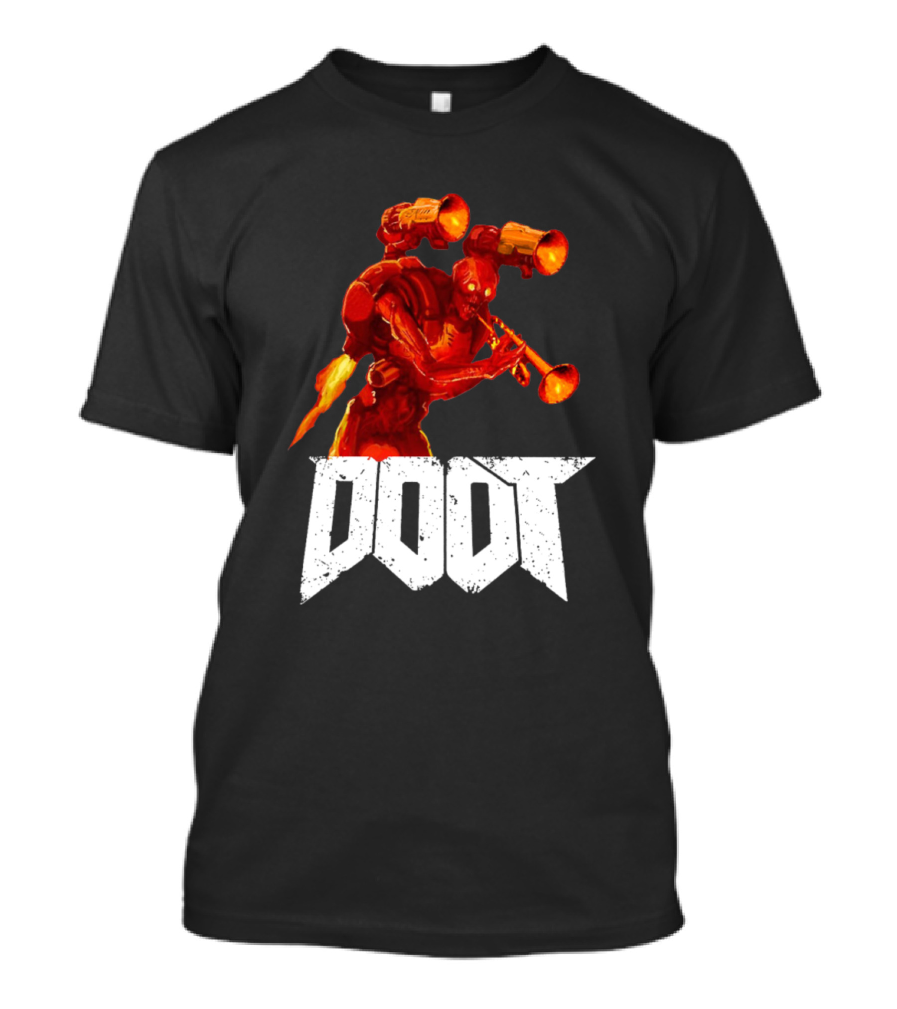 Doot Doom Guy Trumpet Explosion T-Shirt