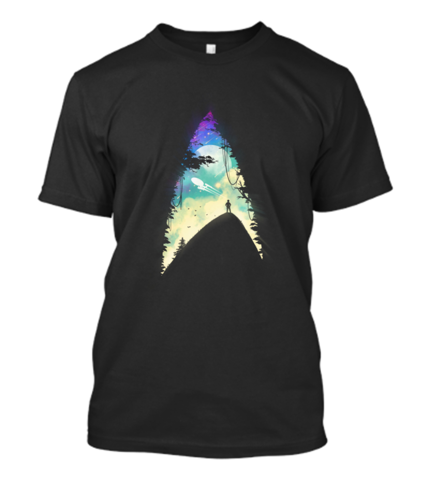 The Final Frontier Space Adventure With Starship And Explorer T-Shirt