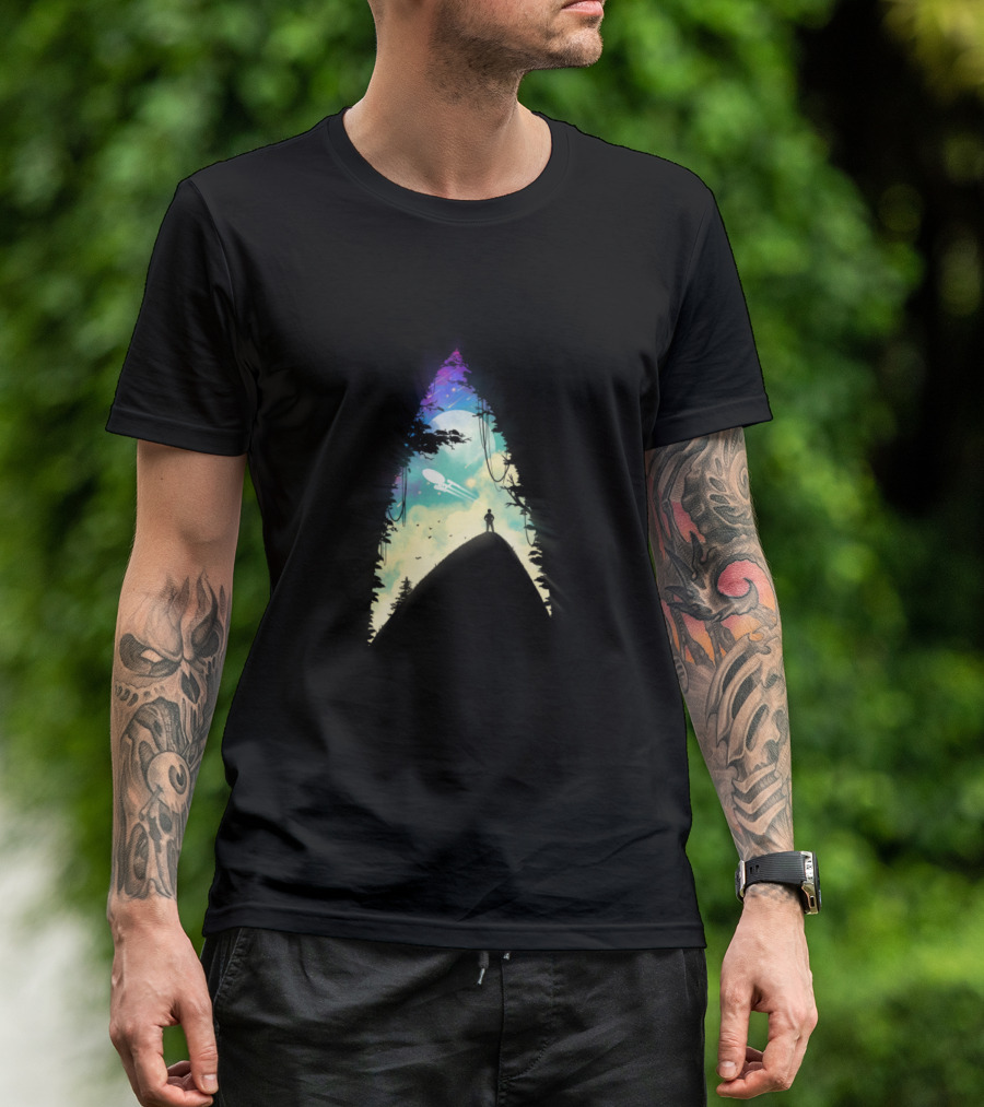 The Final Frontier Space Adventure With Starship And Explorer T-Shirt