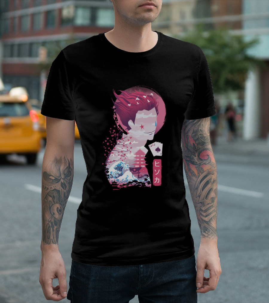 Hisoka Ukiyo E Hunter Hokusai Wave T-Shirt