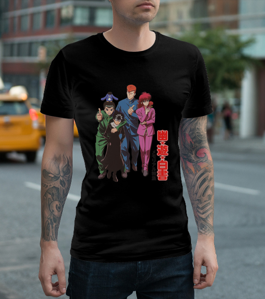 Yu Yu Hakusho 25th Anniversary Characters Group T-Shirt