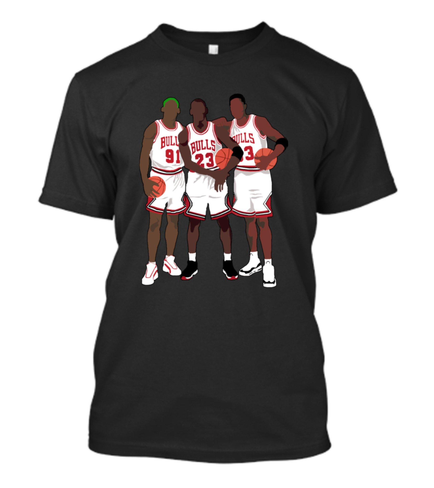 Unstoppabulls Basketball Legends 91 23 33 Iconic Trio T-Shirt