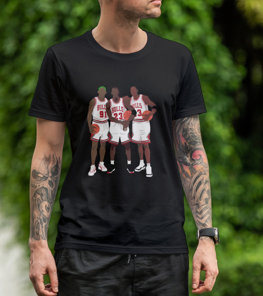 Unstoppabulls Basketball Legends 91 23 33 Iconic Trio T-Shirt