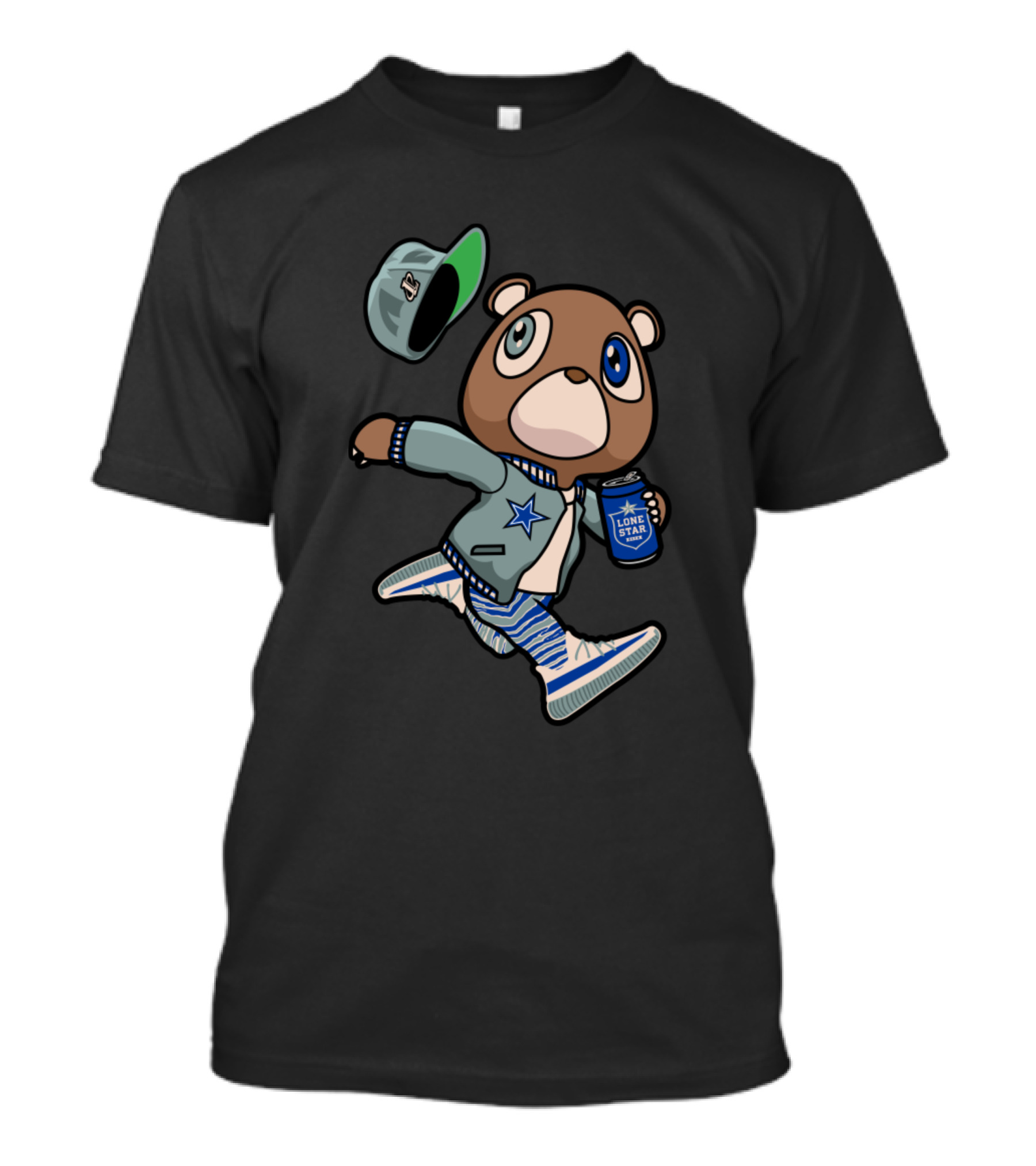 Cowboys Szn Lone Star Bear With Cap And Jacket T-Shirt