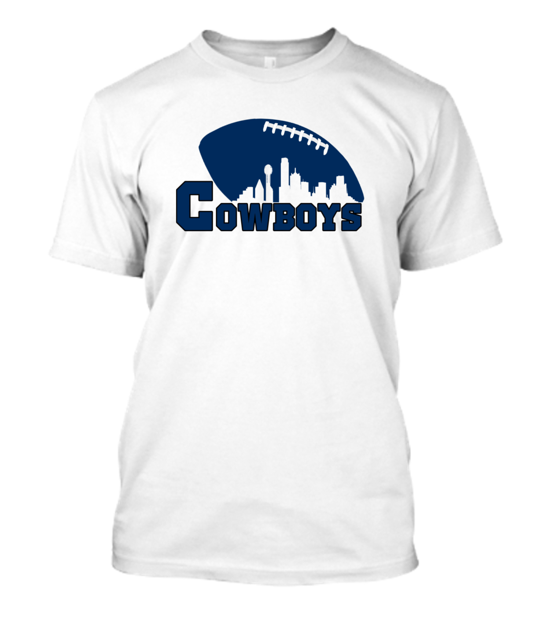Cowboys Football Dallas Skyline City T-Shirt