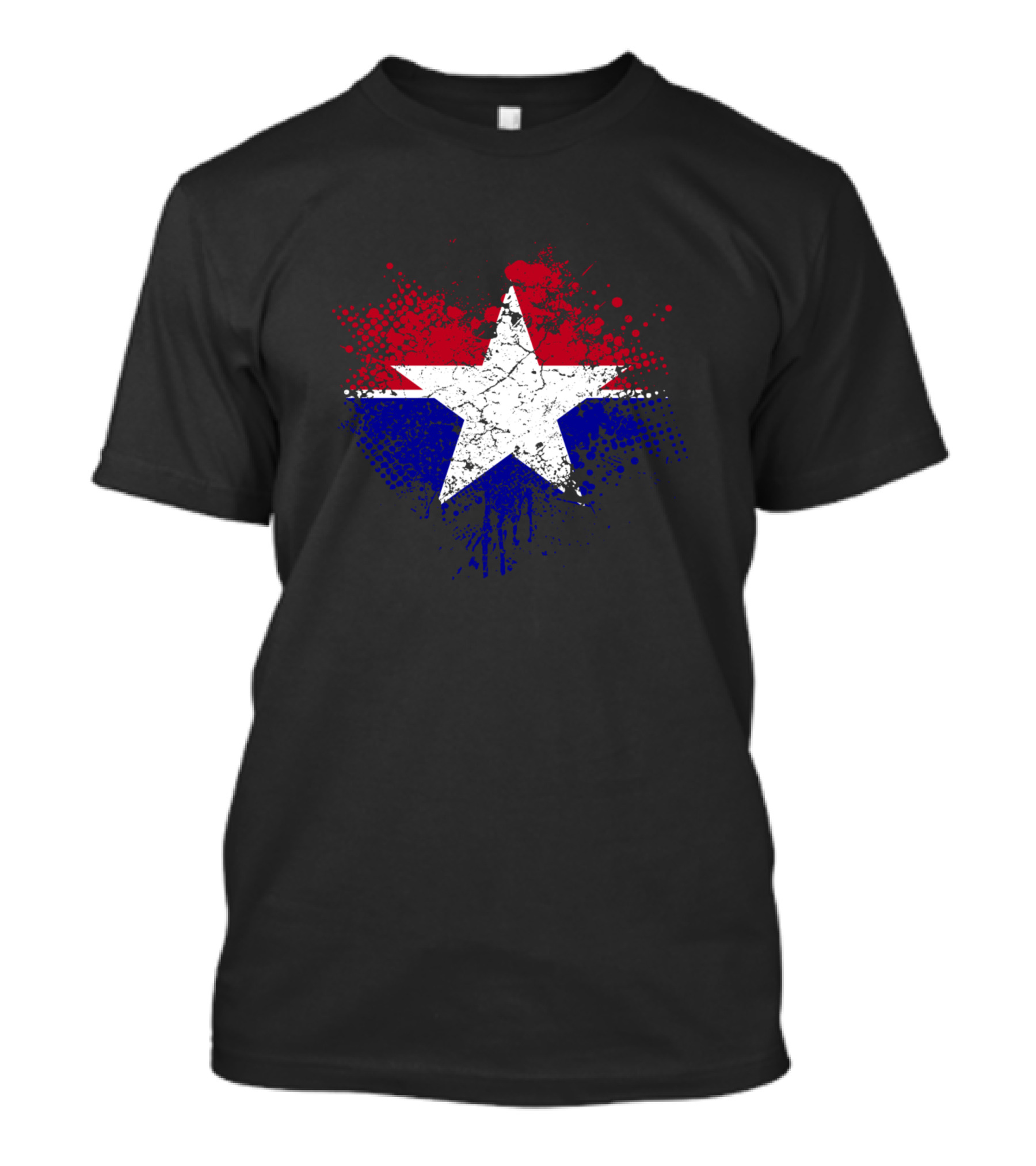 Dallas Texas Star Flag Splatter T-Shirt