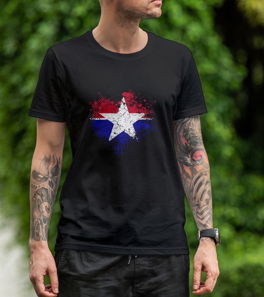 Dallas Texas Star Flag Splatter T-Shirt