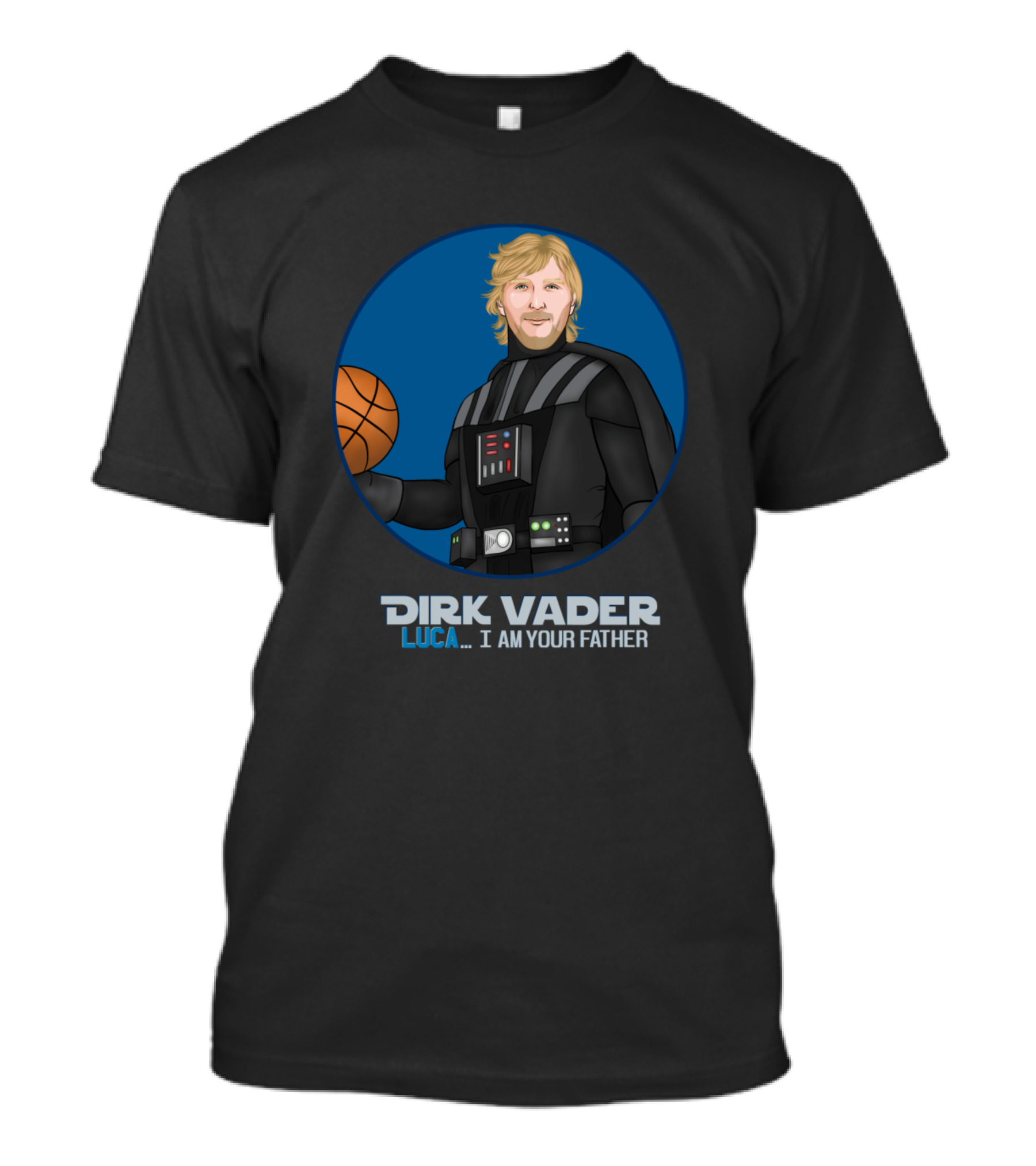 Dallas Mavericks Dirk Nowitzki Dirk Vader Luka I Am Your Father T-Shirt