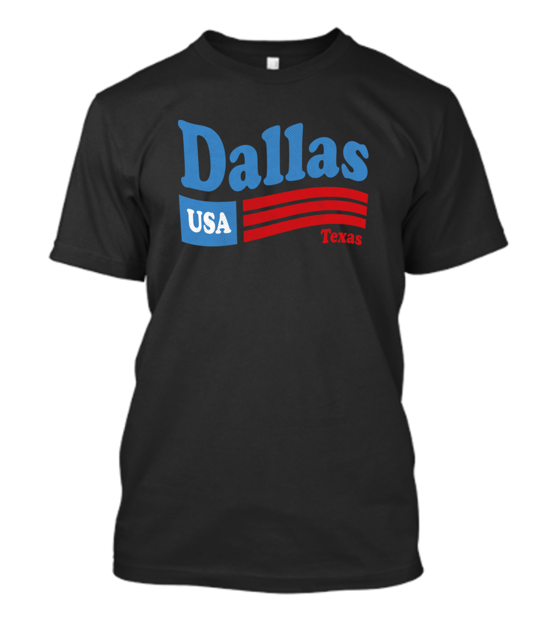 Dallas Texas USA Red White Blue T-Shirt