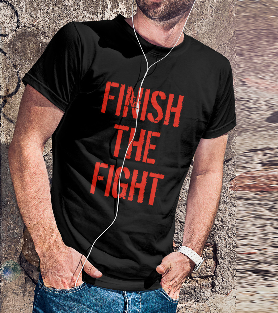 Finish The Fight Halo Motivational T-Shirt