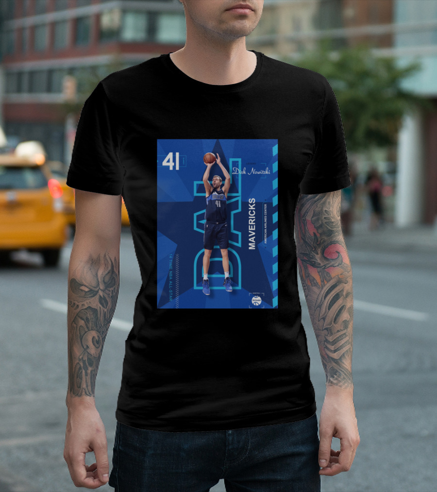 41 Dirk Nowitzki Legend Dallas Mavericks NBA Icons T-Shirt